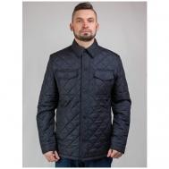 Куртка-рубашка  демисезонная, силуэт прямой, внутренний карман, без капюшона, быстросохнущая, карманы, размер (54)182-108-92, синий Naviator
