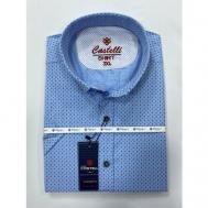 Рубашка , размер 5XL(66), голубой CASTELLI