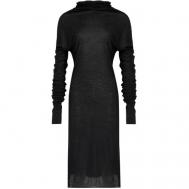Платье , повседневное, прилегающее, размер 42, черный Isabel Benenato