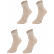 Носки , 2 пары, размер 37-39, бежевый Larma Socks