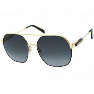 Солнцезащитные очки  576/S, авиаторы, оправа: металл, с защитой от УФ, для женщин, черный Marc Jacobs