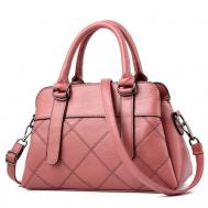 Сумка  тоут  1122331 классическая, внутренний карман, регулируемый ремень, розовый LaRose