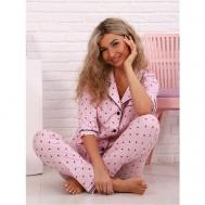 Пижама , размер 54, розовый MollyDay