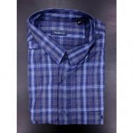 Рубашка , размер 5XL(68), фиолетовый TONELLI