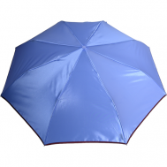 Зонт , автомат, 3 сложения, купол 102 см., 8 спиц, чехол в комплекте, для женщин, голубой Zest