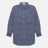 Рубашка , размер XL, синий Evisu