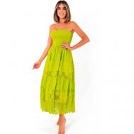 Пляжное платье , размер 44, зеленый David