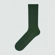 Носки  унисекс , 1 пара, износостойкие, антибактериальные свойства, размер 28, зеленый Uniqlo