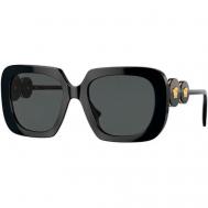 Солнцезащитные очки , бабочка, оправа: пластик, для женщин, черный Versace