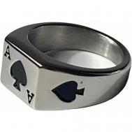Кольцо , размер 23, серебряный, черный Florento
