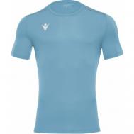 Футбольная футболка , размер XS, голубой MACRON