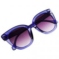 Солнцезащитные очки , клабмастеры, оправа: пластик, с защитой от УФ, для женщин, синий Galante