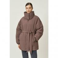 куртка  , демисезон/зима, оверсайз, карманы, размер 50, коричневый Baon