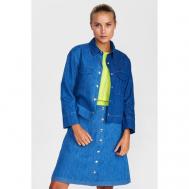 Джинсовая куртка  , размер 42, синий NUMPH