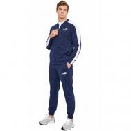 Костюм , олимпийка и брюки, карманы, размер 3XL, синий Puma