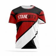 Футболка , размер XXL, черный, бордовый PANiN Brand
