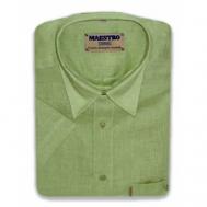Рубашка , размер 48/M/41 ворот, зеленый Маэстро