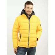 куртка  зимняя, размер 48, желтый A PASSION PLAY