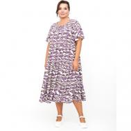 Платье , размер 56/58, фиолетовый АРТЕССА