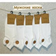 Мужские носки , 5 пар, размер 41/47, белый Turkan