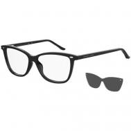 Солнцезащитные очки , кошачий глаз, оправа: пластик, для женщин, черный Seventh Street