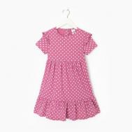 Платье для девочки, цвет розовый, рост 110 см Ивашка
