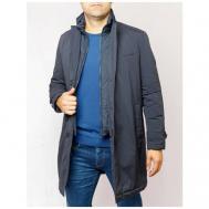 Пальто , размер 56, синий Pierre Cardin
