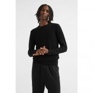 Пуловер , кашемир, средней длины, размер (52)XL, черный H&M