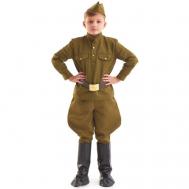 Детская военная форма Солдат в галифе люкс, рост 122-134 см 2703 Бока С
