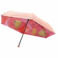 Зонт , 2 сложения, купол 100 см, для женщин, розовый Ninetygo