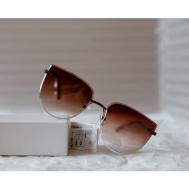 Солнцезащитные очки , кошачий глаз, оправа: металл, для женщин, мультиколор Tsatsky