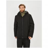 Куртка , демисезон/зима, силуэт прямой, подкладка, капюшон, карманы, размер 3XL, черный Baon