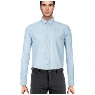 Рубашка , размер 58/XXL/170-178, голубой Imperator