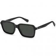 Солнцезащитные очки , прямоугольные, с защитой от УФ, поляризационные, черный Polaroid