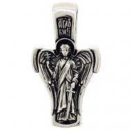 Православный крест из серебра Ангел Хранитель Serebromag Малахит
