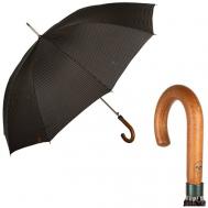 Зонт-трость , полуавтомат, купол 115 см., 10 спиц, деревянная ручка, черный M&P