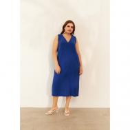 Платье , размер 50, синий WANDBSTORE