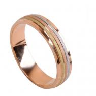 Кольцо, комбинированное золото, 585 проба, размер 21.5 CULON