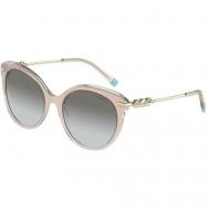 Солнцезащитные очки , кошачий глаз, оправа: пластик, градиентные, для женщин, бежевый Tiffany