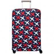 Чехол для чемодана , текстиль, полиэстер, размер XL, мультиколор ROUTEMARK