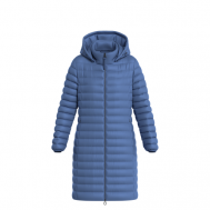 куртка  , демисезон/зима, средней длины, силуэт полуприлегающий, карманы, размер 46, голубой s.Oliver