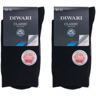 Носки , 2 пары, размер 29, черный DiWaRi