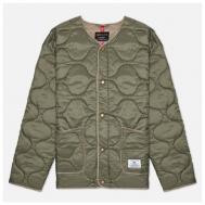 куртка   демисезонная, средней длины, подкладка, размер L, зеленый Alpha Industries
