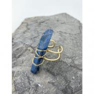 Кольцо, бижутерный сплав, стекло, кристалл, подарочная упаковка, синий Zabka