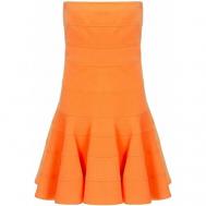 Платье , хлопок, вечернее, размер 42, оранжевый See by Chloe
