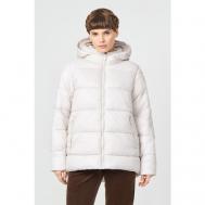 куртка  , демисезон/зима, средней длины, силуэт прямой, стеганая, размер L, бежевый Baon