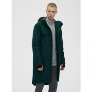 Пальто  зимнее, силуэт прямой, удлиненное, подкладка, карманы, утепленное, размер 50, зеленый Free Flight
