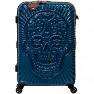 Чемодан , поликарбонат, 93 л, размер M, синий IT Luggage