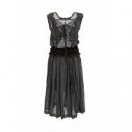 Платье , шифон, хлопок, в классическом стиле, размер 46, черный Hache