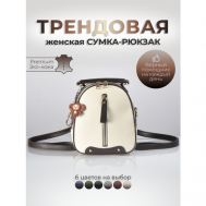 Рюкзак  кросс-боди , антивор, внутренний карман, регулируемый ремень, бежевый Hebei Henglun Trading Co., Ltd.